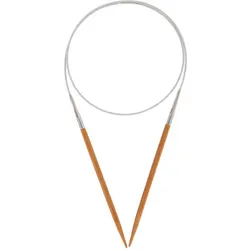 buttinette Rundstricknadel, Bambus, 40 cm