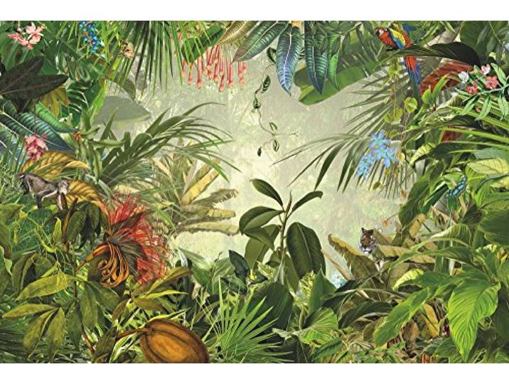 Papier peint panoramique sur intissée de Komar - Into the Wild - Taille: 368 x 248 cm\, Vert