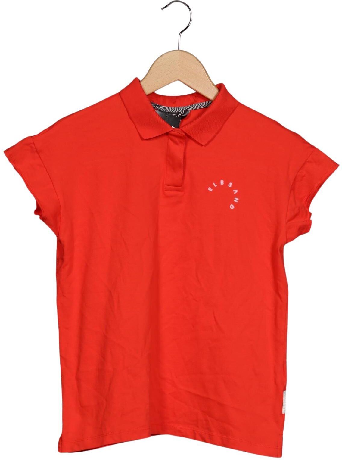 Elbsand Damen Poloshirt, Rot, Gr. XS, kein / Etikett - Second Hand