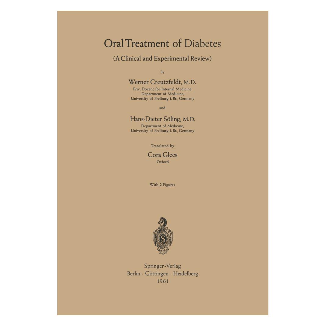 Springer Oral Treatment of Diabetes (Deutsch, Softcover, Hans-Dieter Söling, Werner Creutzfeldt) (7247806)