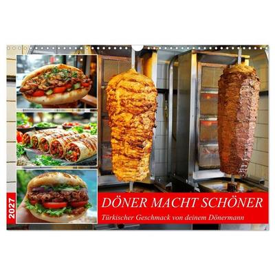 Döner macht schöner, türkischer Geschmack von deinem Dönermann (Wandkalender 2027 DIN A3 quer), CALVENDO Monatskalender