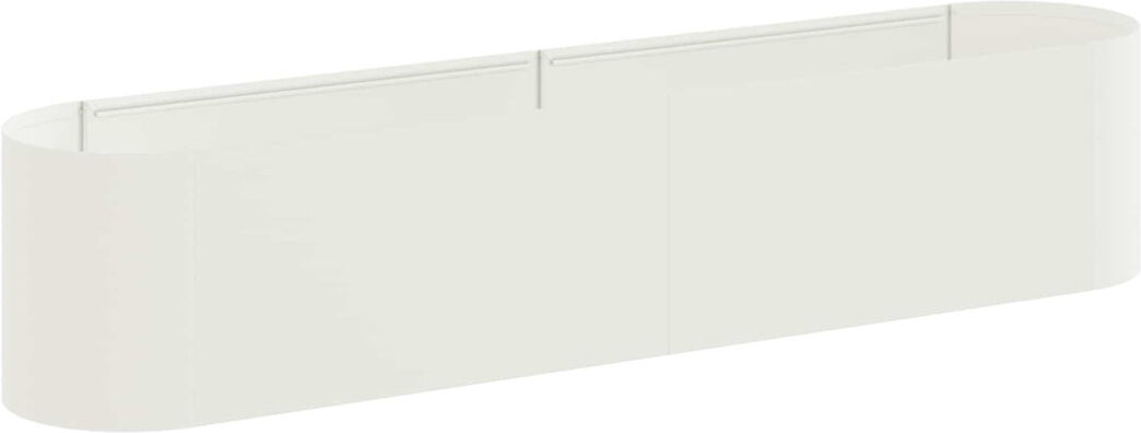 Brayden Studio Raised Garden Bed White 40cm H x 200cm W x 40cm D