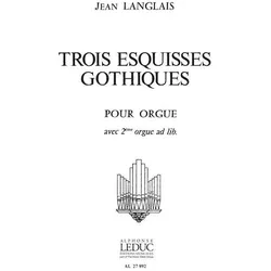 3 Esquisses gothiques pour orgue, Fachbücher von Jean Langlais