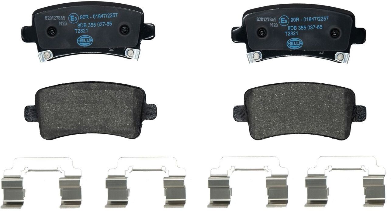 HELLA 8DB 355 037-651 Brake pad set