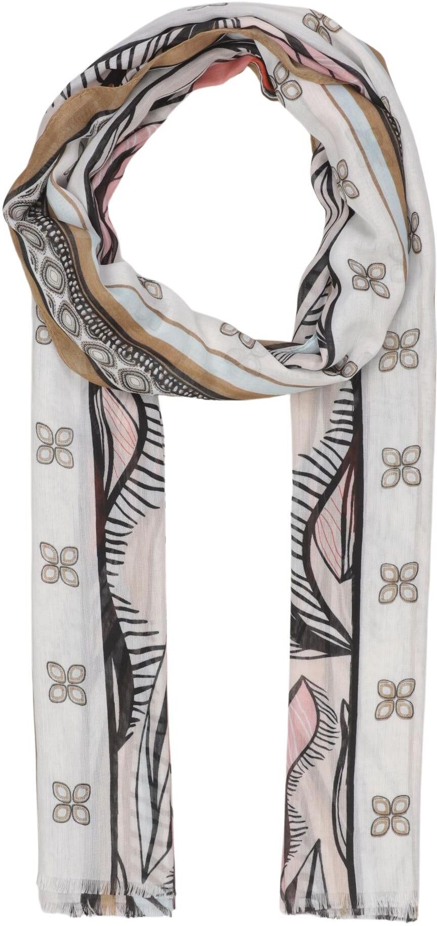 Comma Damen Schal oder Tuch, Mehrfarbig, Synthetik - Second Hand