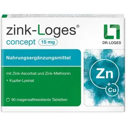zink-Loges concept 15 mg 90 St Tabletten magensaftresistent