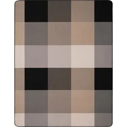 Biederlack Kuscheldecke Alp Square 150 x 200 cm Mischgewebe Grau