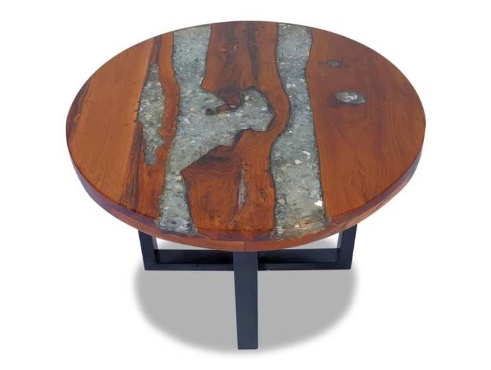 Table basse BINGO - Table de salon - Teck Résine 60 cm 15542