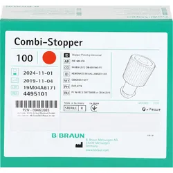 Kombi Stopper Verschlusskonen Rot 100 ST