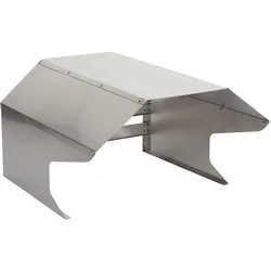 Mähroboter-Garage MCW-L43, Dach Unterstand für Rasenmäher, Metall 40x59x69cm ~ Edelstahl