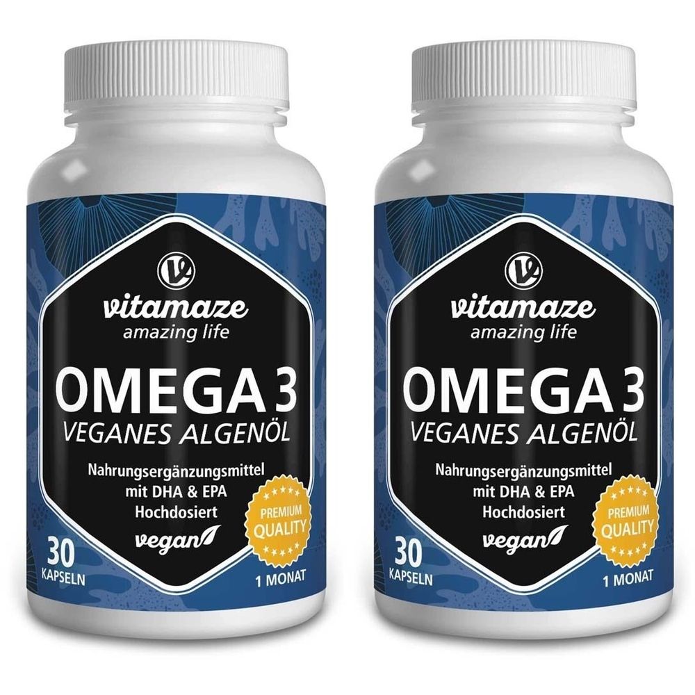 Omega 3 Vegan Algenoel x2 2x30 St Kapseln
