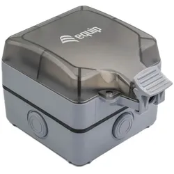 Equip Aufputz-Anschlussdose für den Außenbereich mit 1 Keystone-Anschluss, Schutzart IP66