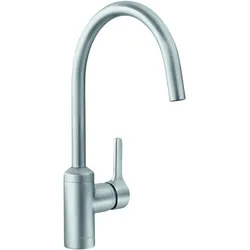 Kludi Bingo Star Küchenarmatur 428039678 edelstahlfinish, schwenkbarer Auslauf