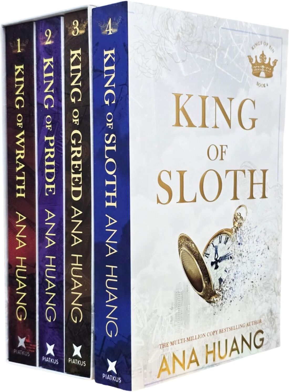 Piatkus Kings of Sin Series 4 Books Collection Set by Ana Huang (King of Wrath, King of Pride, King of Greed, King of Sloth)