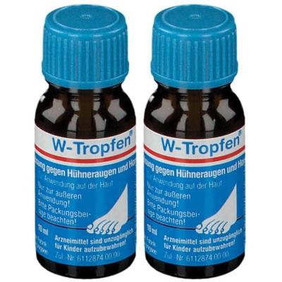 W-Tropfen Lösung gegen Hühneraugen+Hornhaut 2x 2x10 ml