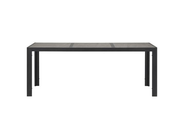 ebuy24 Gartentisch Schwarz, 195x74x90 cm, Gartenmöbel, Gartentische, Gartentische