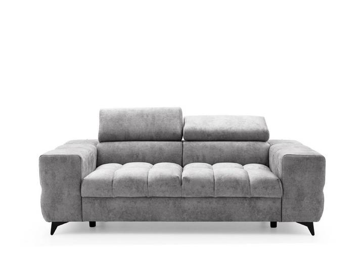 Muffo Sofa PUDDING, HR-Schaumstoff + Wellfeder Verstellbare Kopfstützen