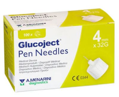 BERLIN-CHEMIE AG GLUCOJECT Pen-Nadeln 32 Gx4 mm 0,23 mm 100 St 18721036