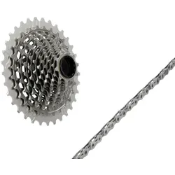 VERSCHLEISS SET 12-fach SRAM RED XG-1290 Kassette + R2BIKE pre-waxed S