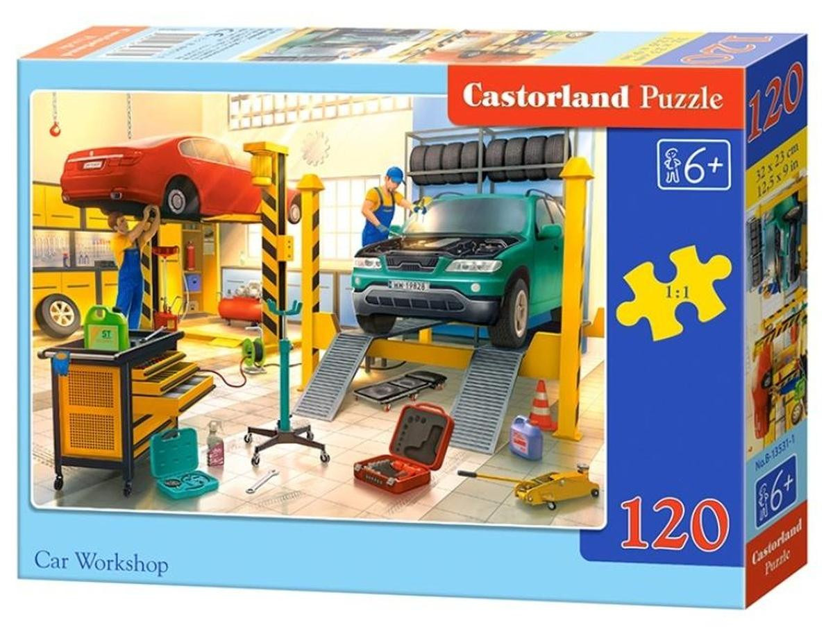Castorland puzzel met 120 stukjes - Autogarage