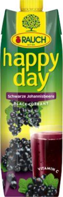 happy day Fruchtsaft, Schwarze Johannisbeere, 6 x 1 l