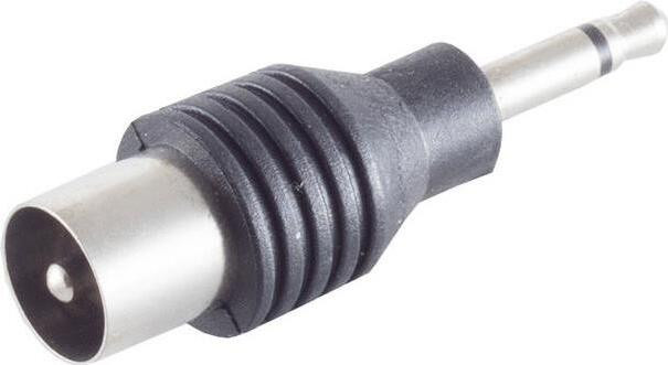 Shiverpeaks S/CONN adapter 3,5 mm mono klink naar coax stekker