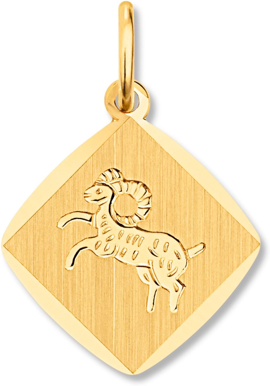 Sternzeichenanhänger ONE ELEMENT "Widder Sternzeichen Anhänger aus 333 Gelbgold", gold, Schmuckanhänger, Damen, Widder, Gelbgold 333, Sternzeichenanhänger, Astro