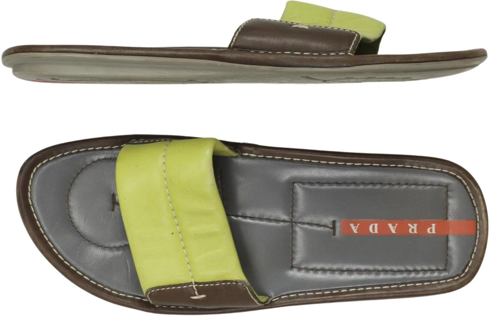 Prada Damen Sandalen, Neon, Gr. EU 39.5, kein / Etikett - Second Hand