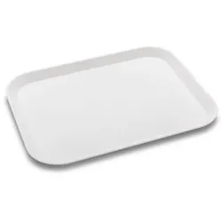 Tablett 46 x 36 cm Kunststoff Weiß