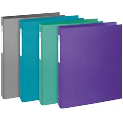 EXACOMPTA Ringbuch A4 »Teksto« 4 Ringe mehrfarbig, 4x32 cm