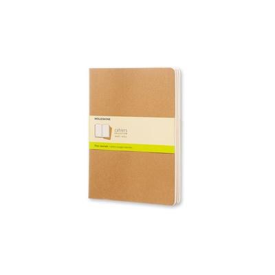 Moleskine Cahier Extra Large blanko packpapierbraun. 3er Pack
