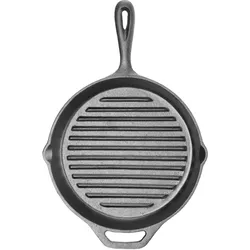 HENDI Gusseisen-Grillpfanne, 398x265x(H)48mm