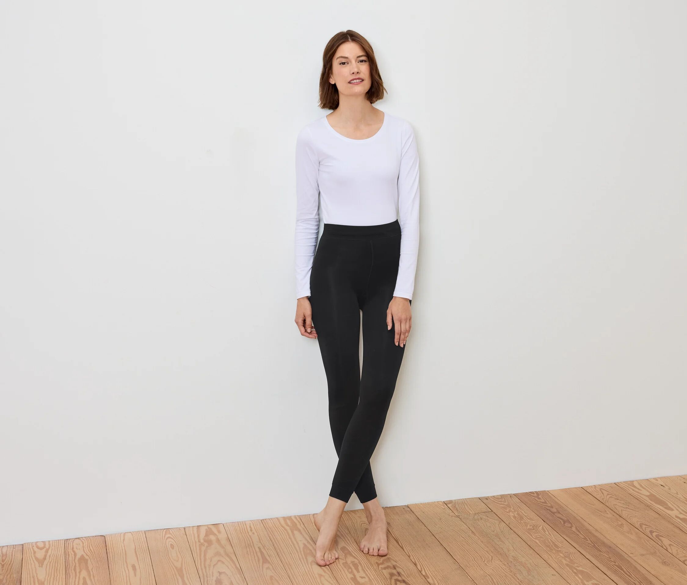 Tchibo - Gefütterte Leggings - Damen - Gr. M - schwarz