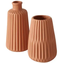 Boltze Vase Esko 2er-Set, Braun