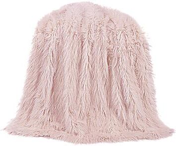 "HiEnd Accents Mongolian Faux Fur Throw Blanket, 50""x60"""
