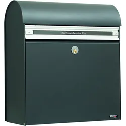 ALLUX KS200 Briefkasten - Anthrazit, Briefeinwurf in Aluminium