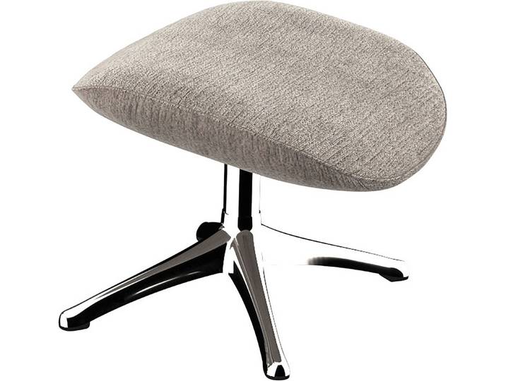 FLEXLUX Fußhocker Marinella, Fußstütze für Lounging, Entspannung der Extraklasse, Scandi, Brescia-Stoff, Robuster Aluminiumfuß, Pflegeleicht und haltbar