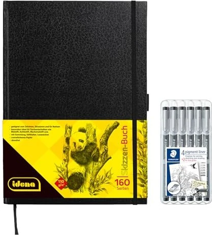 STAEDTLER Liner "Pigment Liner" - schwarz - 6 verschiedene Spitzengrößen