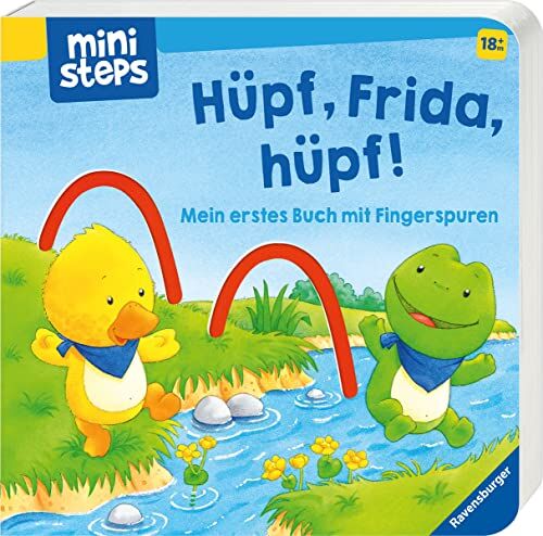 Sandra Grimm - ministeps: Hüpf, Frida, hüpf: Mein erstes Buch mit Fingerspuren. Ab 18 Monaten (ministeps Bücher) - Preis vom 30.09.2026 22:30:23 h