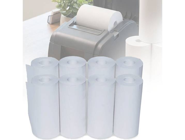 8er-Set Ersatz-Papierrollen für Bluetooth-Thermodrucker CH11145