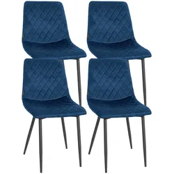 4er Set Stühle Telde Samt