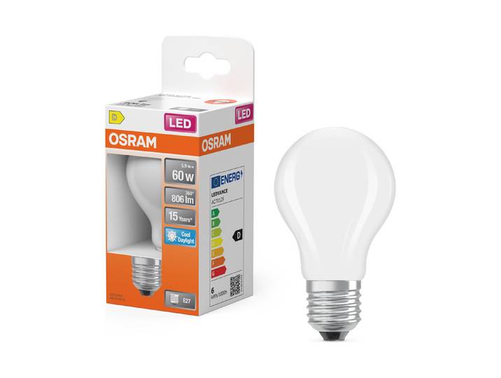 LED Birne A60 5,9W 865 matt E27 kw