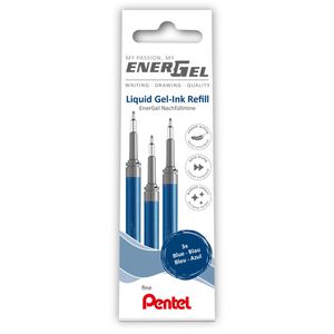 Pentel Gelschreibermine LRN5-3C, Strichbreite 0,25mm, blau, 3 Stück