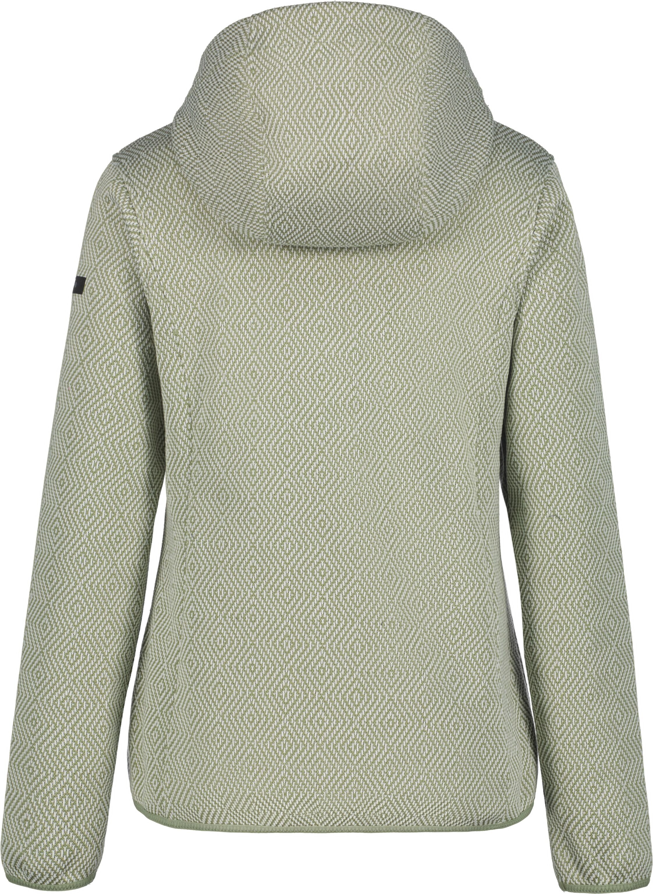 Fleecejacke ICEPEAK "ADRIAN", Damen, Gr. S, grün (light grün1), Obermaterial: 100% Polyester, Jacken Fleecejacke, schnell trocknendes Obermaterial aus Polyester