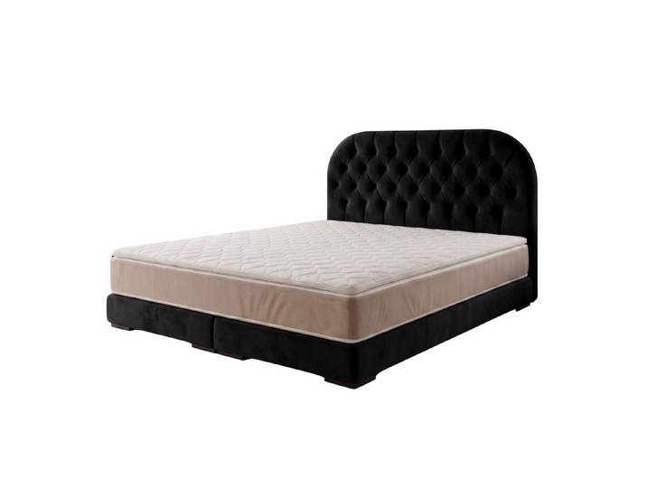 A&J MöbelLand GmbH Polsterbett LEON mit Kopfteil - Stilvolles Bettgestell für Ihr Schlafzimmer (Länge: 209 cm, Höhe Kopfteil: 110 cm, 4 Kopfteil-Varianten, 7 Größen zur Auswahl, Modernes Design, TOP ANGEBOT!, Inklusive Bettgestell), Komplettgestell-Set
