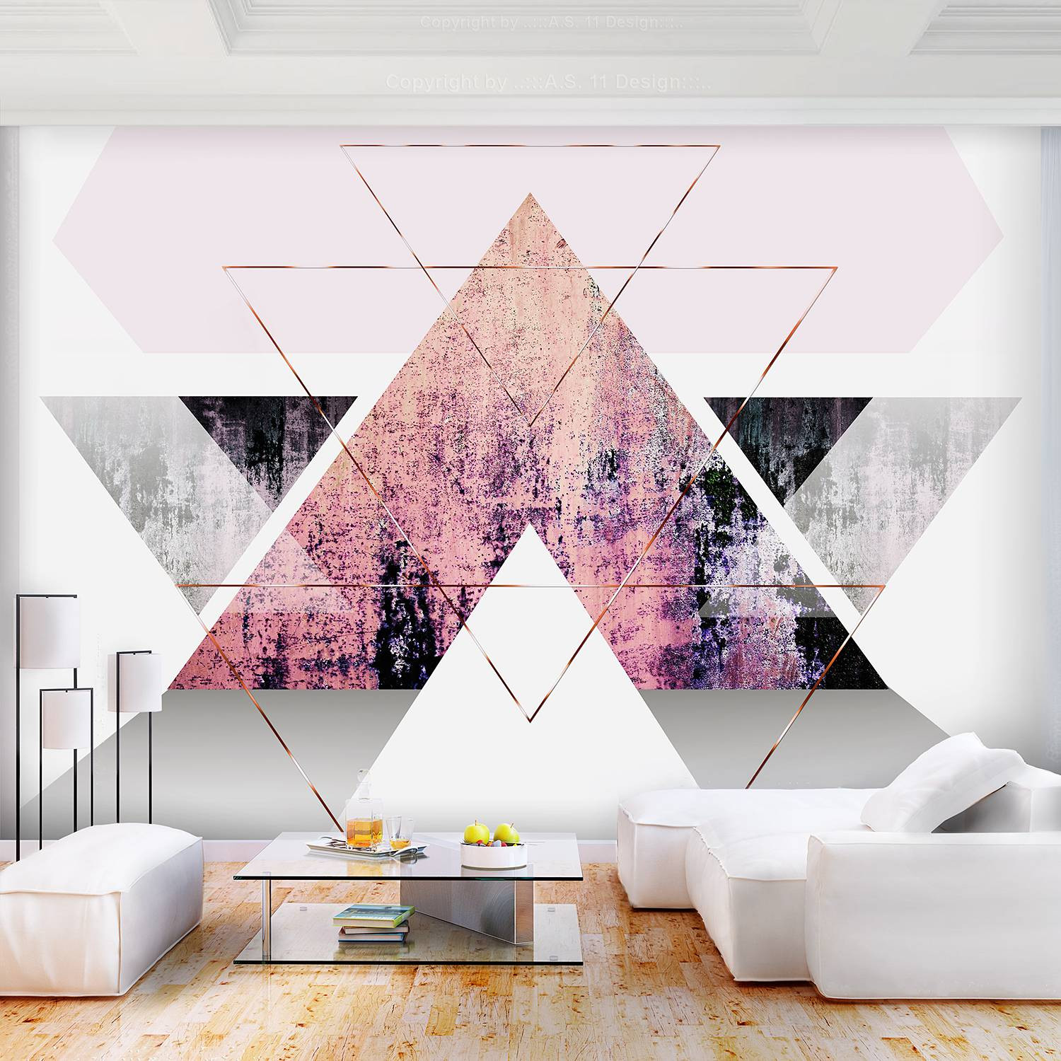 home24 Vlies-fotobehang Gate to Paradise, Multicolour/Roze, B: 450 cm, H: 315 cm
