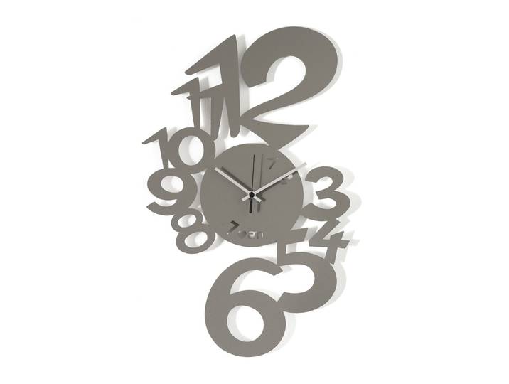 ARTI E MESTIERI horloge murale LUPIN (Boue - Métal verni)