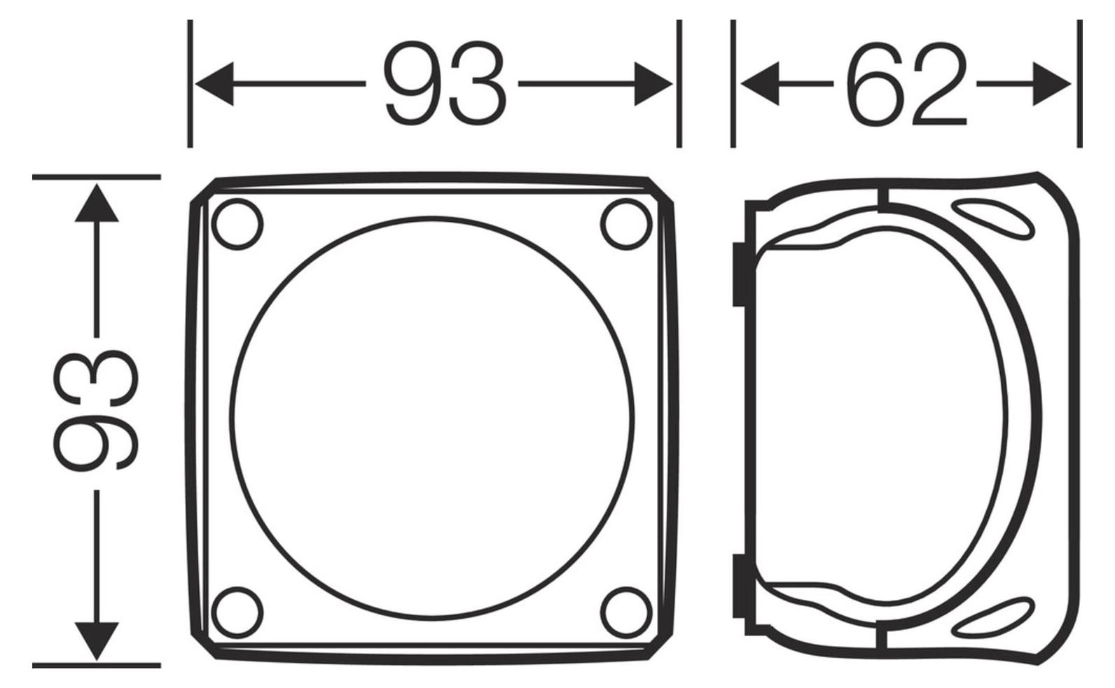 Hensel verdeeldoos type KF 0200, geschikt voor 2,5 mm² kabels, zonder klemmen, halogenvrij