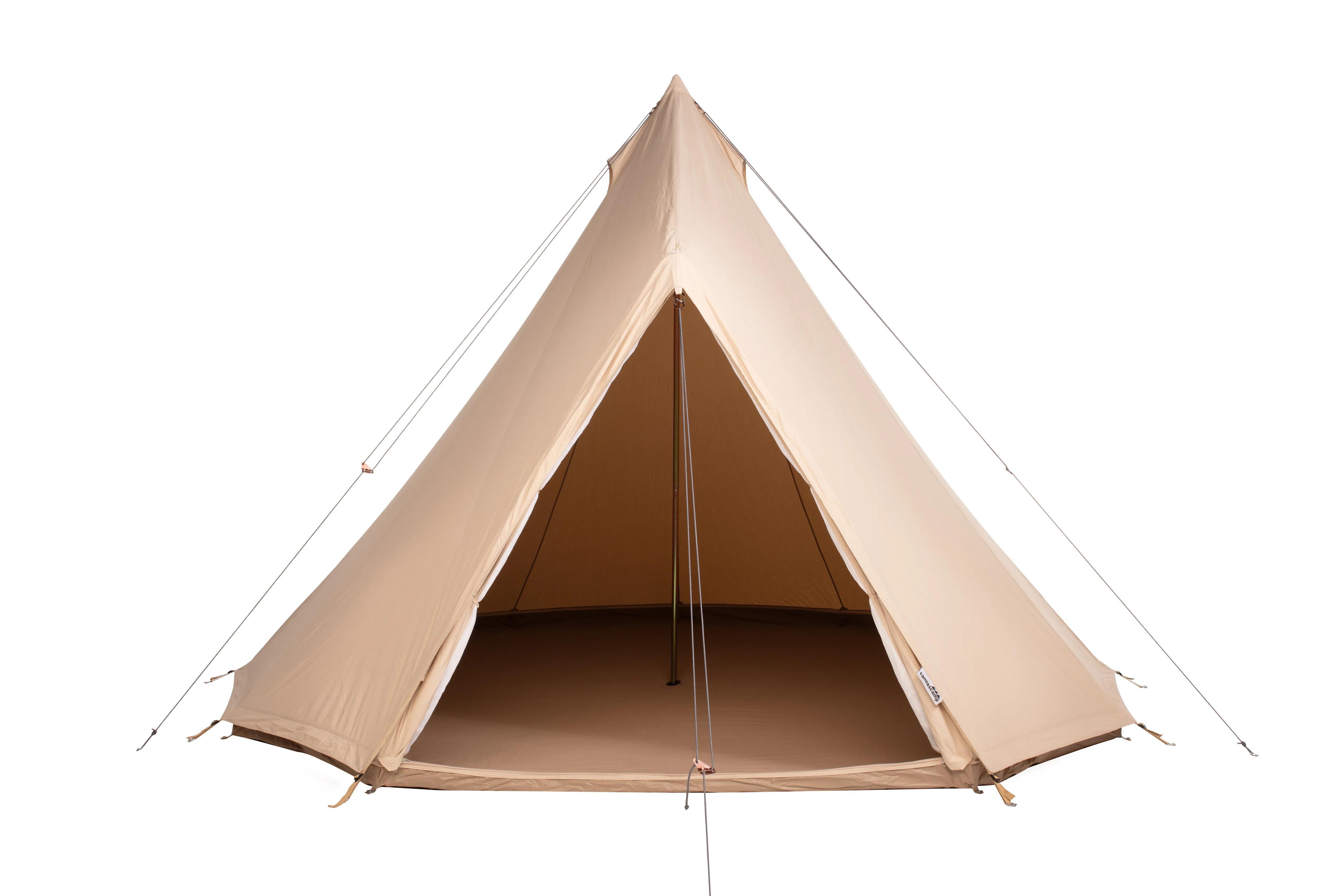 Tipi Zelt Urban Traveller 450 - 2-4 Personen - 19,6m² - Tentex PC28 - Ikonische Form