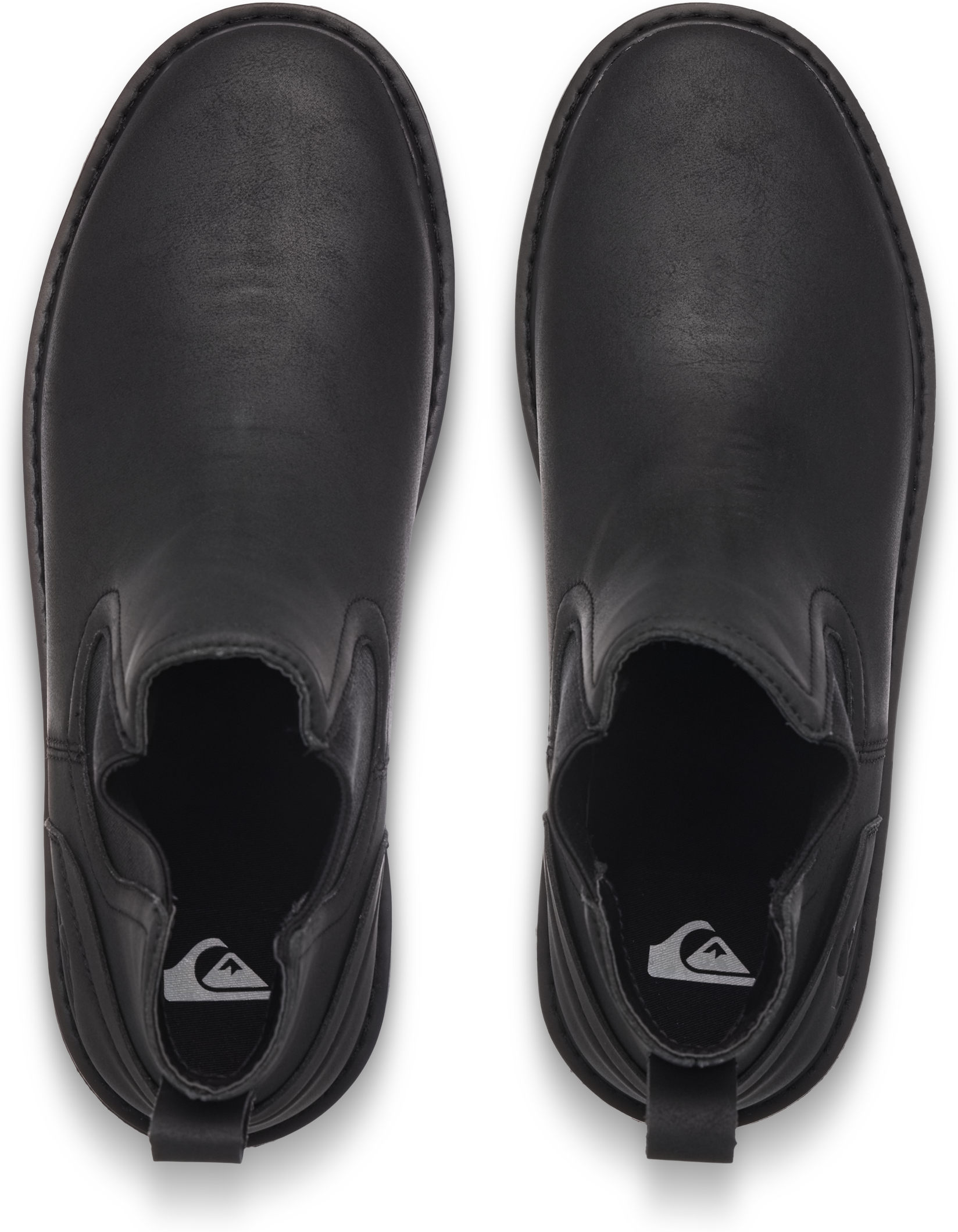 Chelseaboots QUIKSILVER "MISSION ELASTIC", Herren, Gr. 46, atmungsaktiv, schwarz, Synthetik, Textil, Schuhe Chelseaboots, Winterschuhe, Ankleboots, Stiefelette schwarz 46, atmungsaktiv